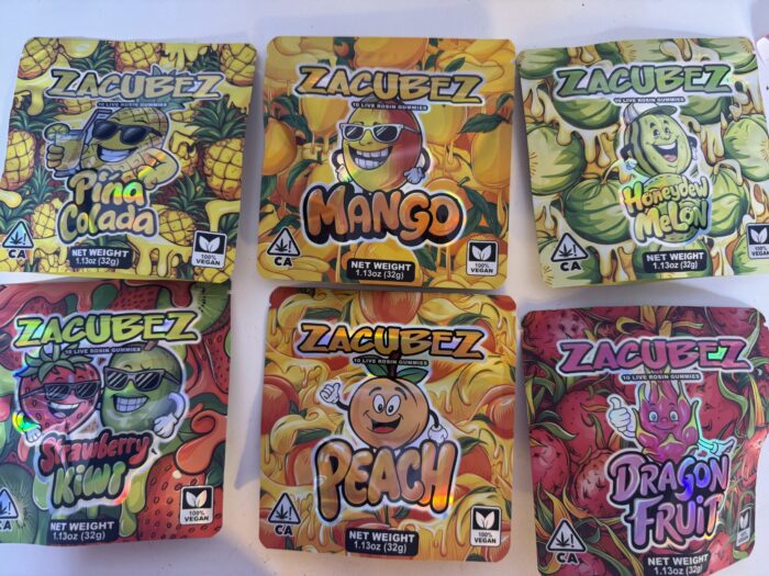 Zacubez Gummies Live Rosin Infused 250mg | 1:35$ / 2:70$ / 3:90$ | 5:120$ / 10:220$ - Image 1