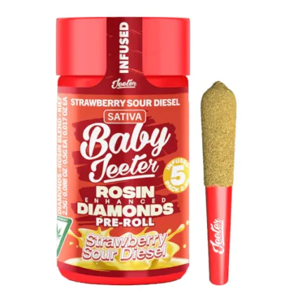 Baby Jeeter Rosin Diamond Infused 5pk Pre-Rolls⭐️ | 1:60$ / 2:100$ / 3:135$ / 5:220$